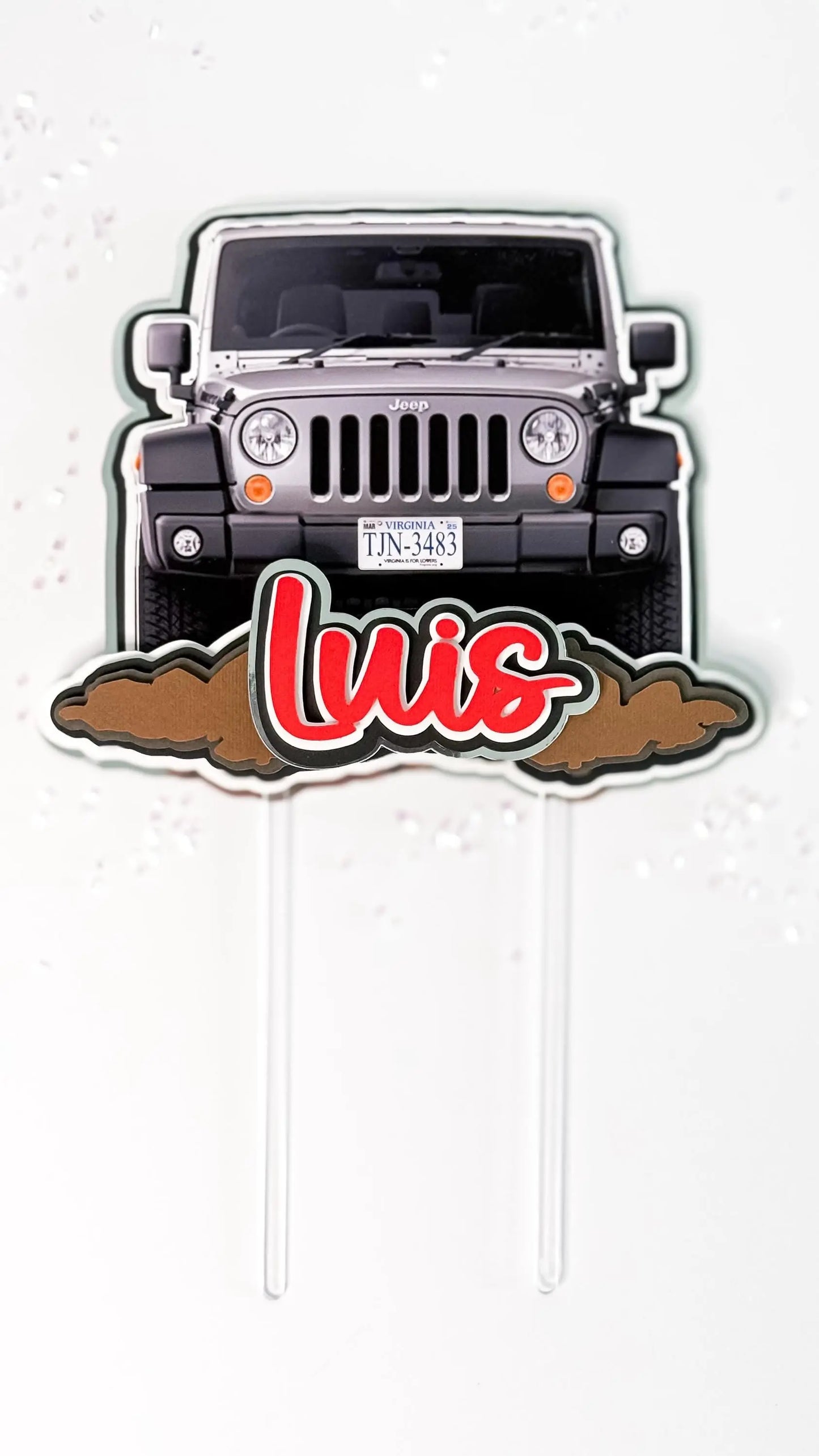Off Road Cake Topper - Jeep Party Decorations - 4x4 Cake Topper - Rugged Birthday Decor - Jeep-Inspired Party - Toyota Off-Road Party Decor Mi tienda