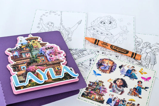 Personalized Encanto Coloring Packs with Stickers and Crayons – Encanto Party Favors and Birthday Decorations for Kids Mi tienda