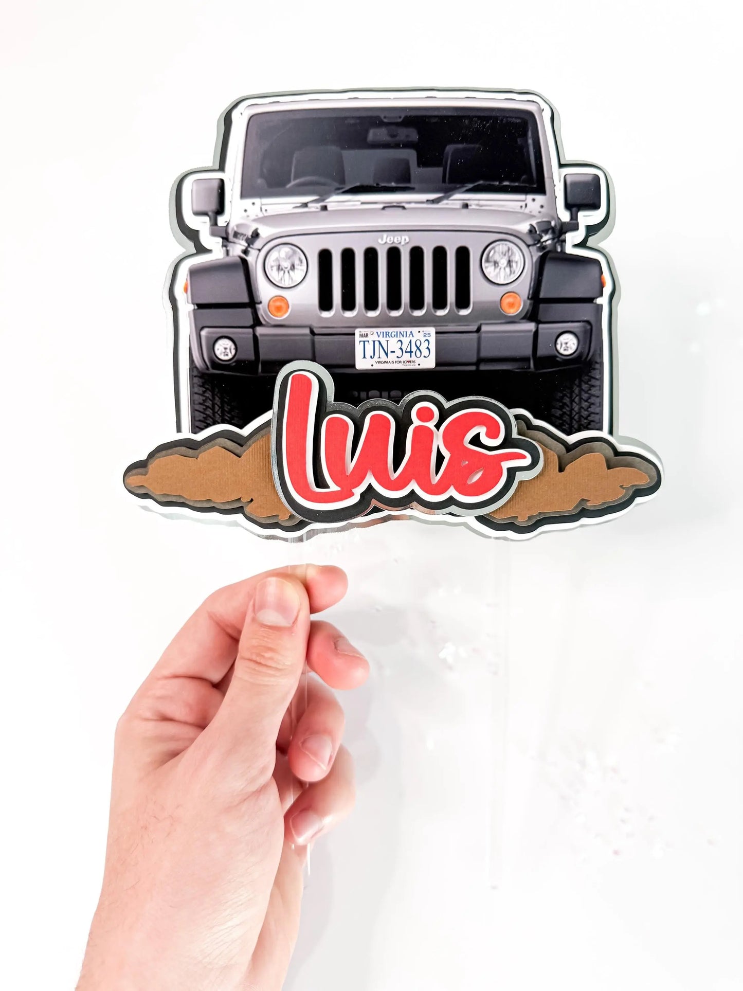 Off Road Cake Topper - Jeep Party Decorations - 4x4 Cake Topper - Rugged Birthday Decor - Jeep-Inspired Party - Toyota Off-Road Party Decor Mi tienda