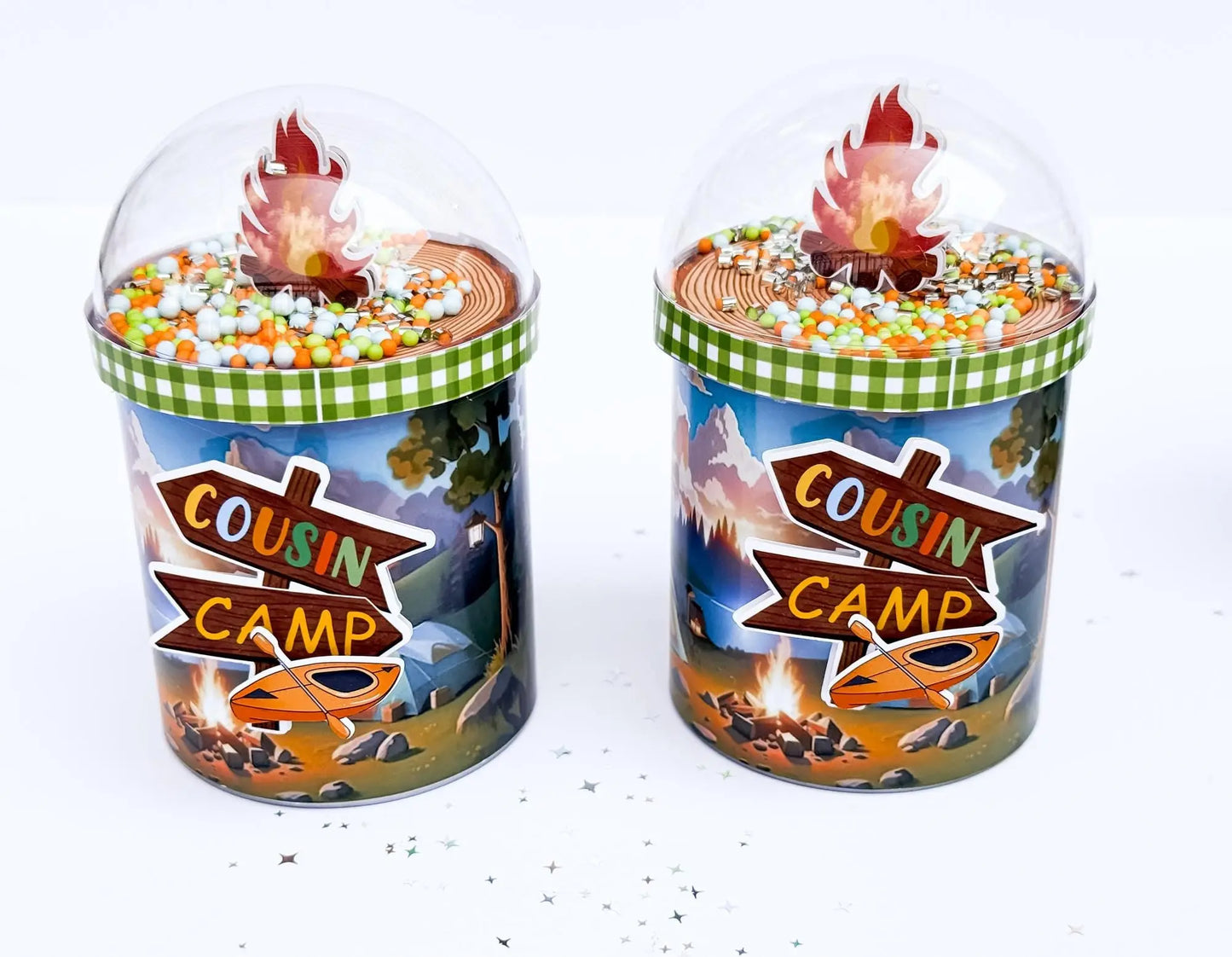 Camping Birthday Party Favors – Personalized Pringles Snacks, Campfire Theme Birthday Supplies, Outdoor Party Decor Mi tienda