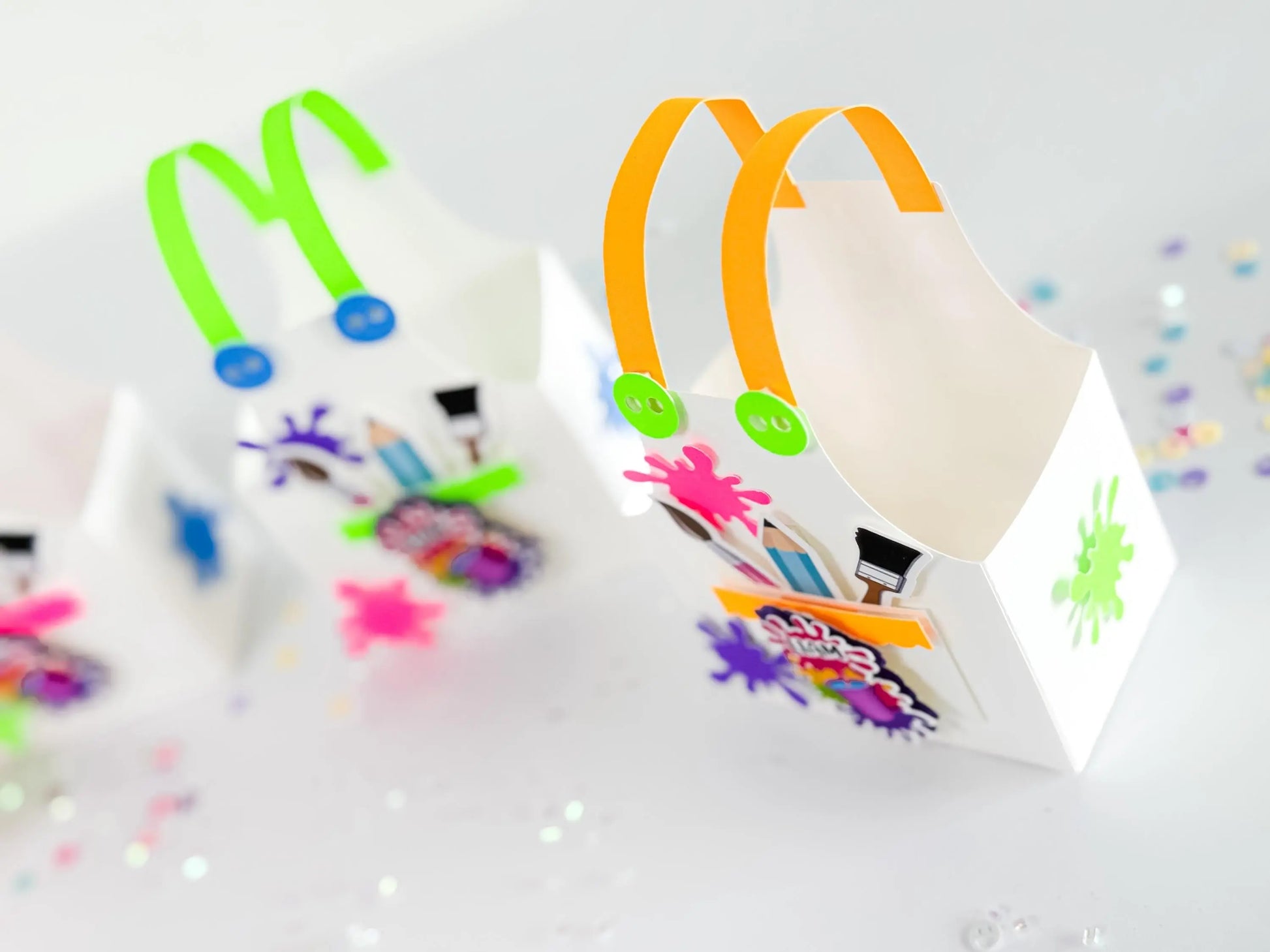 Kids Paint Suit Party Favor Box | Custom Artist Supply Box | Paint Birthday Party Candy Holder | Art Themed Party Favor for Kids | Set of 6 Mi tienda
