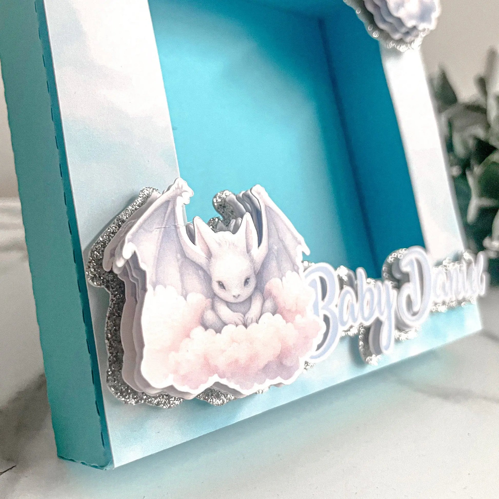 Custom Dragon Photo Frame | Personalized Nursery & Baby Room Decor Mi tienda