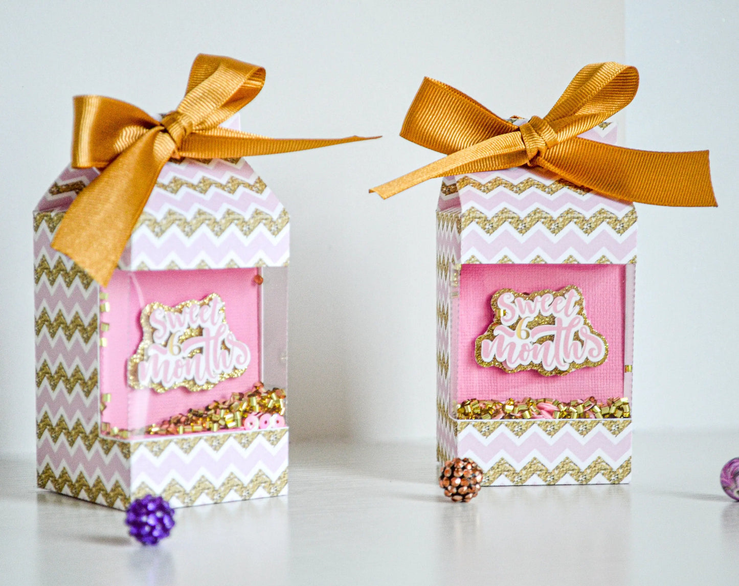 Half Birthday Girl Party Bundle – Pink and Gold Decor, 3D Name Letters, Favor Boxes & Hershey’s – 6 Month Celebration Kit Mi tienda