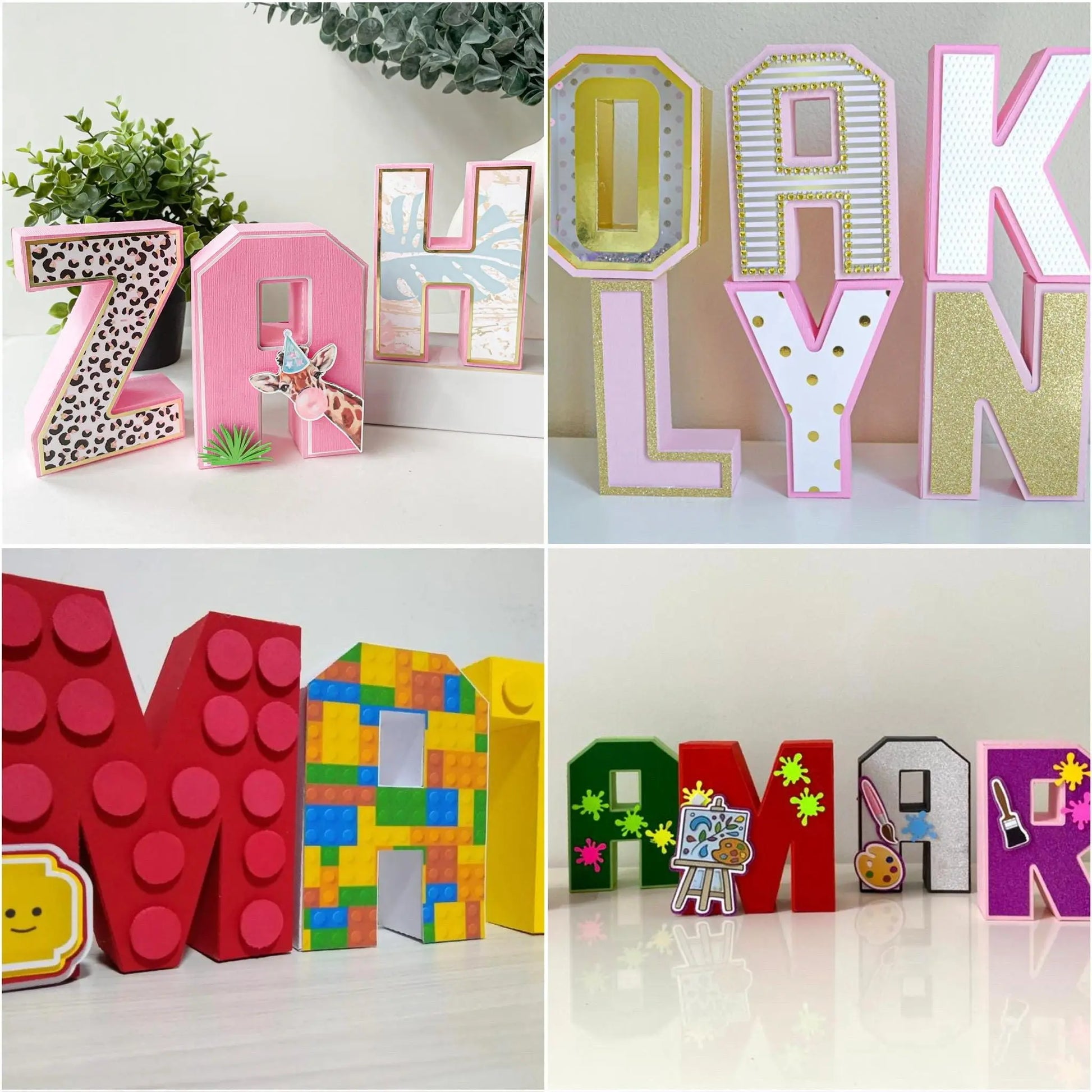 Custom 3D Letters & Numbers – Personalized Party Decor – Baby Shower, Birthday, Event Decor Centerpieces Mi tienda