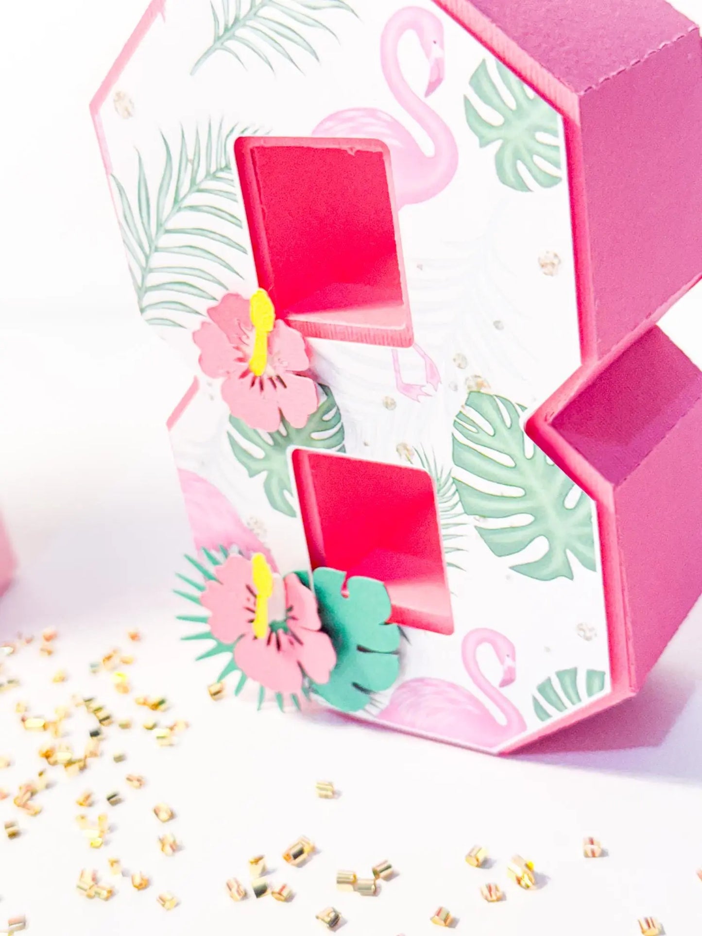 Flamingo 3D Letter or Number - Custom Personalized Tropical Party Supplies, Flamingo Theme Birthday, Custom Flamingo Party Decorations Mi tienda