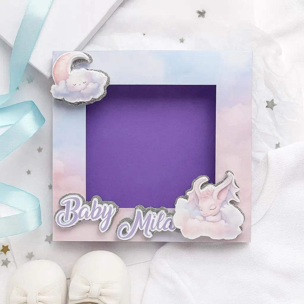 Dragon Baby Shower Favor Set | Personalized Photo Frame Bundles Mi tienda
