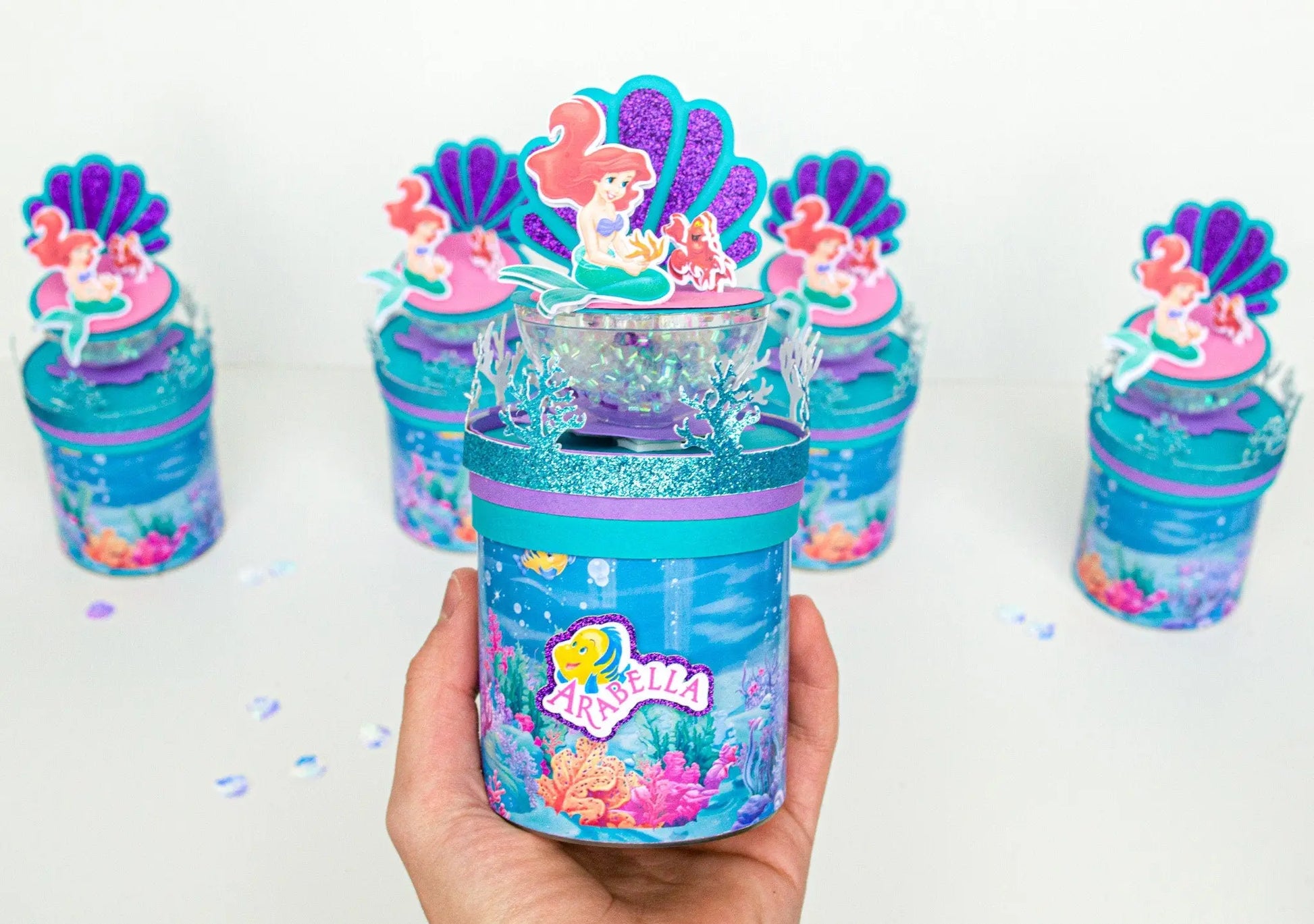 Little Mermaid Party Favors, Mermaid Party Decorations, Little Mermaid Birthday Decorations, Princess Decor, Mermaid Potatoes Chips Can Mi tienda