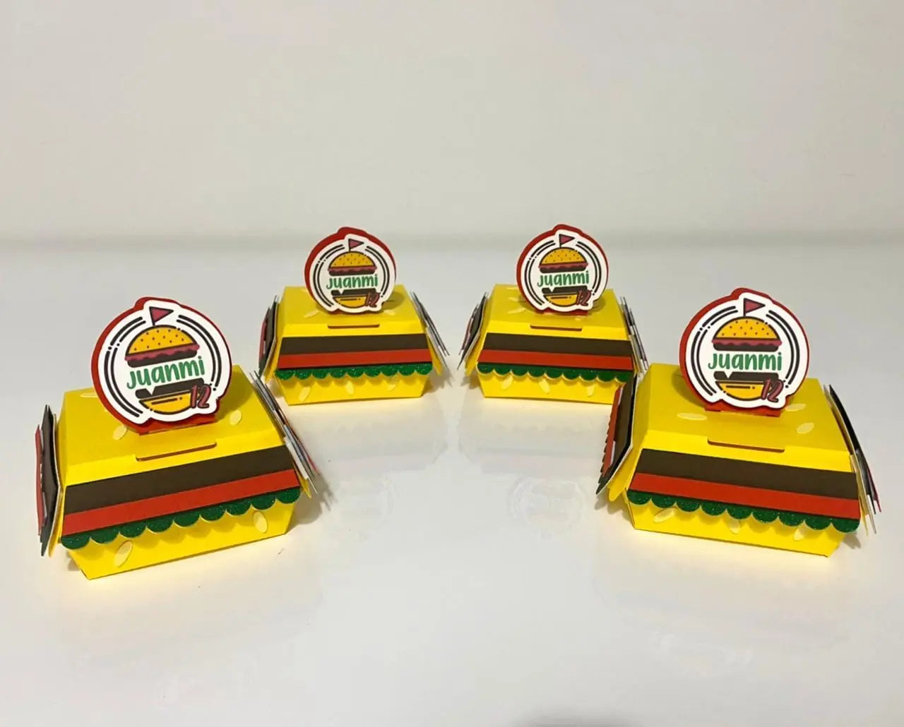 Burger Party Favor Boxes, Fast Food Birthday Decorations, Kids Snack Boxes, Picnic Party Supplies, Burger & Fries Birthday Favors Mi tienda