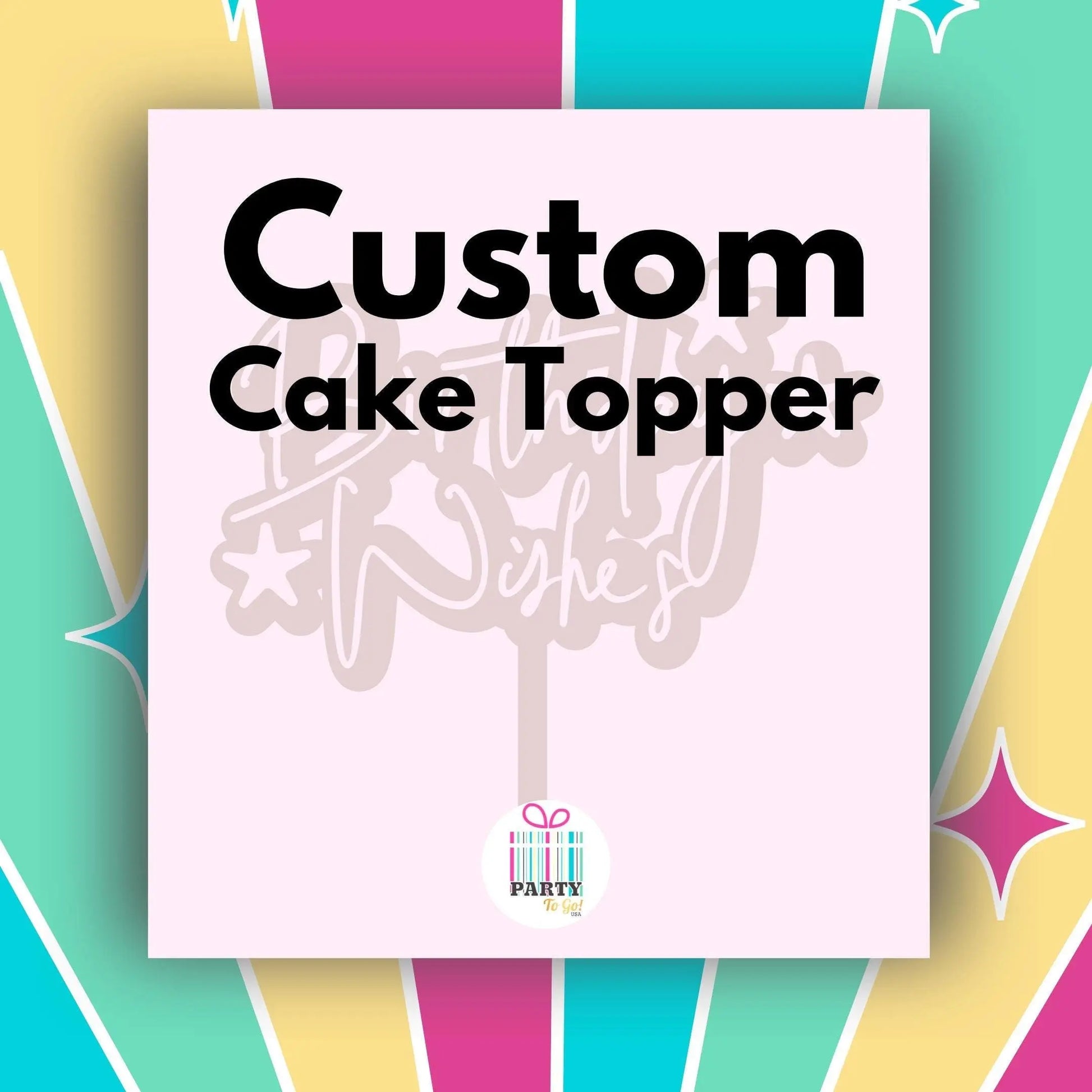 Custom Cake Topper – Personalized Birthday & Baby Shower Party Decoration Mi tienda