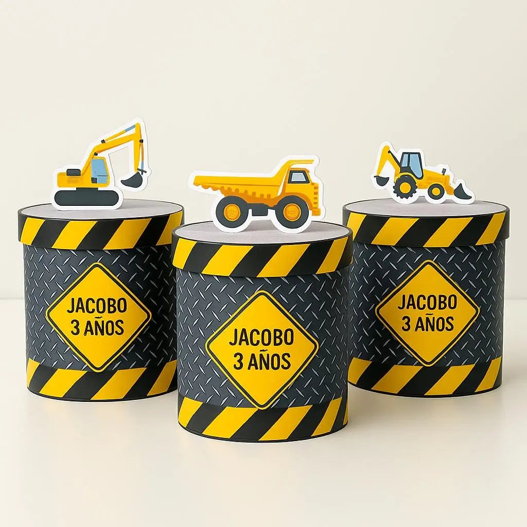 Construction Pringles Party Favors | Personalized Snack Can Wrappers | Truck Birthday Favor, Kids Snack Label Mi tienda
