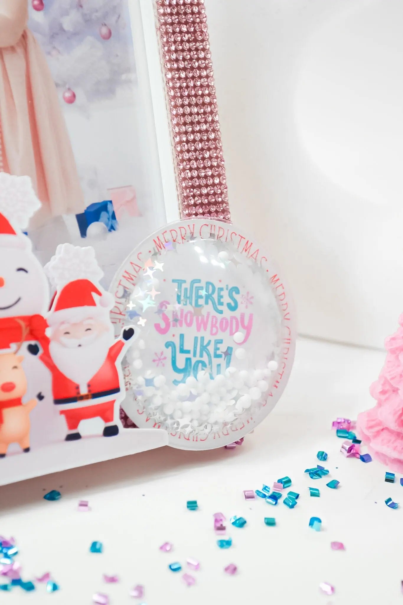 Personalized Pink Christmas Picture Frame 5x7 | Holiday Photo Gift Mi tienda