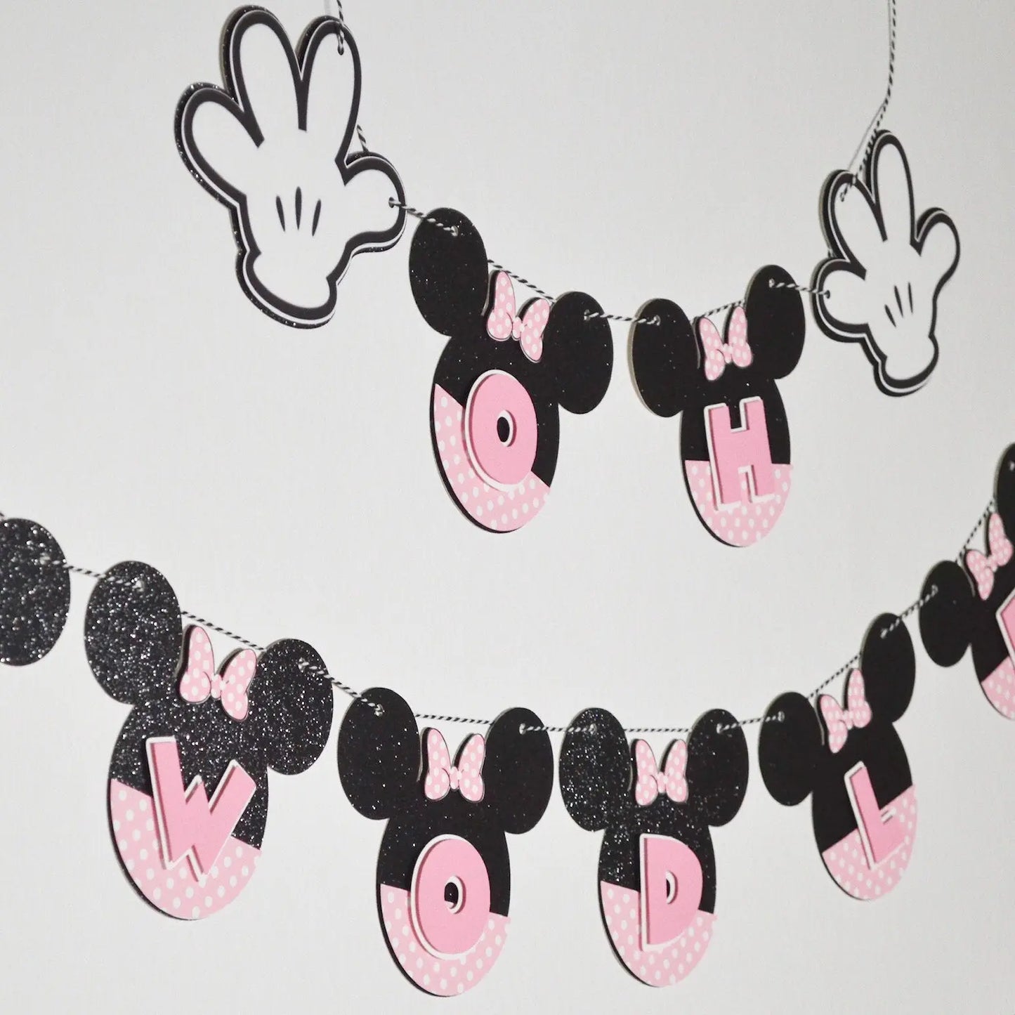 Oh Twodles Birthday Banner – Minnie Mouse 2nd Birthday Party Decor Mi tienda