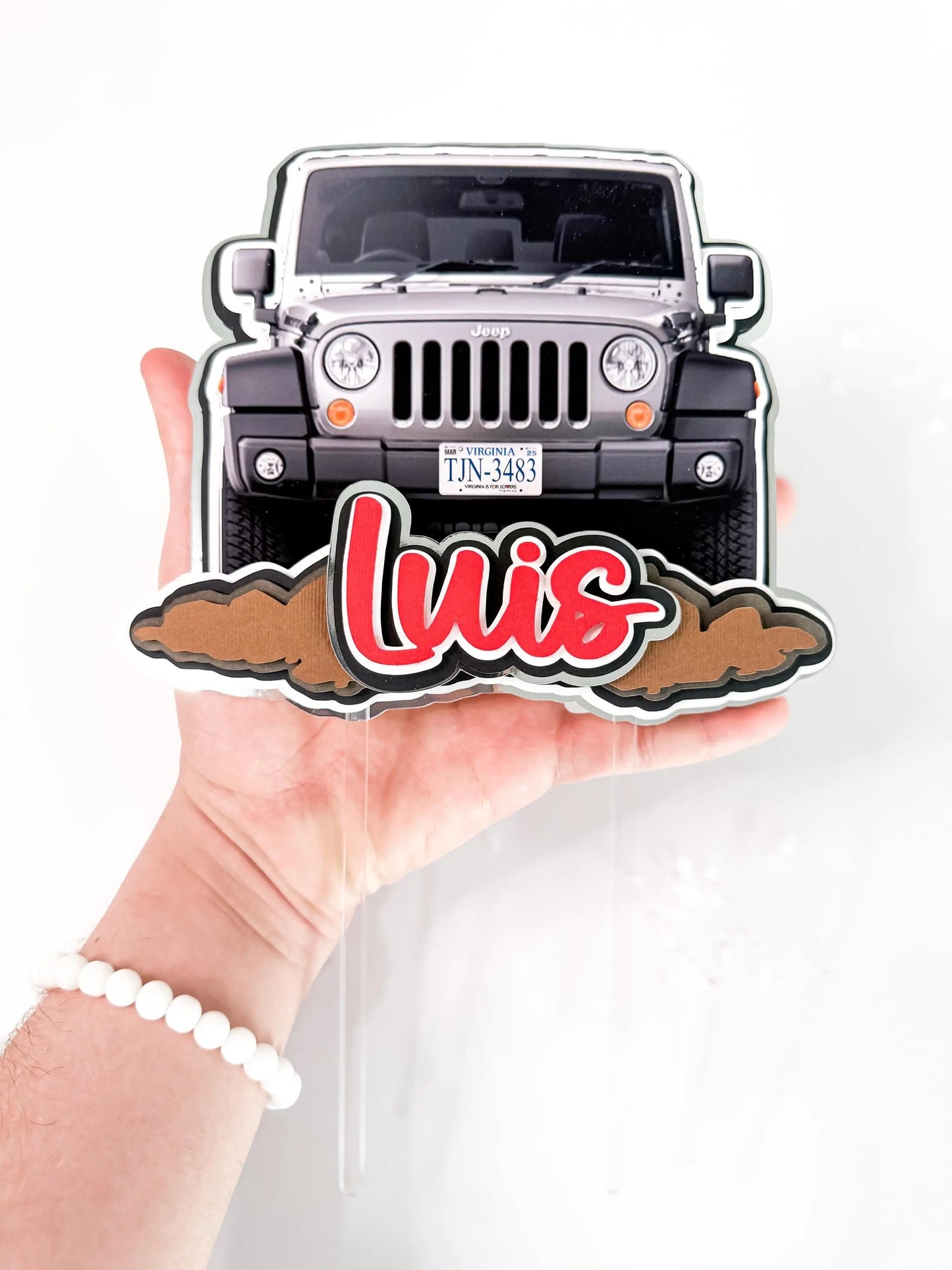 Off Road Cake Topper - Jeep Party Decorations - 4x4 Cake Topper - Rugged Birthday Decor - Jeep-Inspired Party - Toyota Off-Road Party Decor Mi tienda