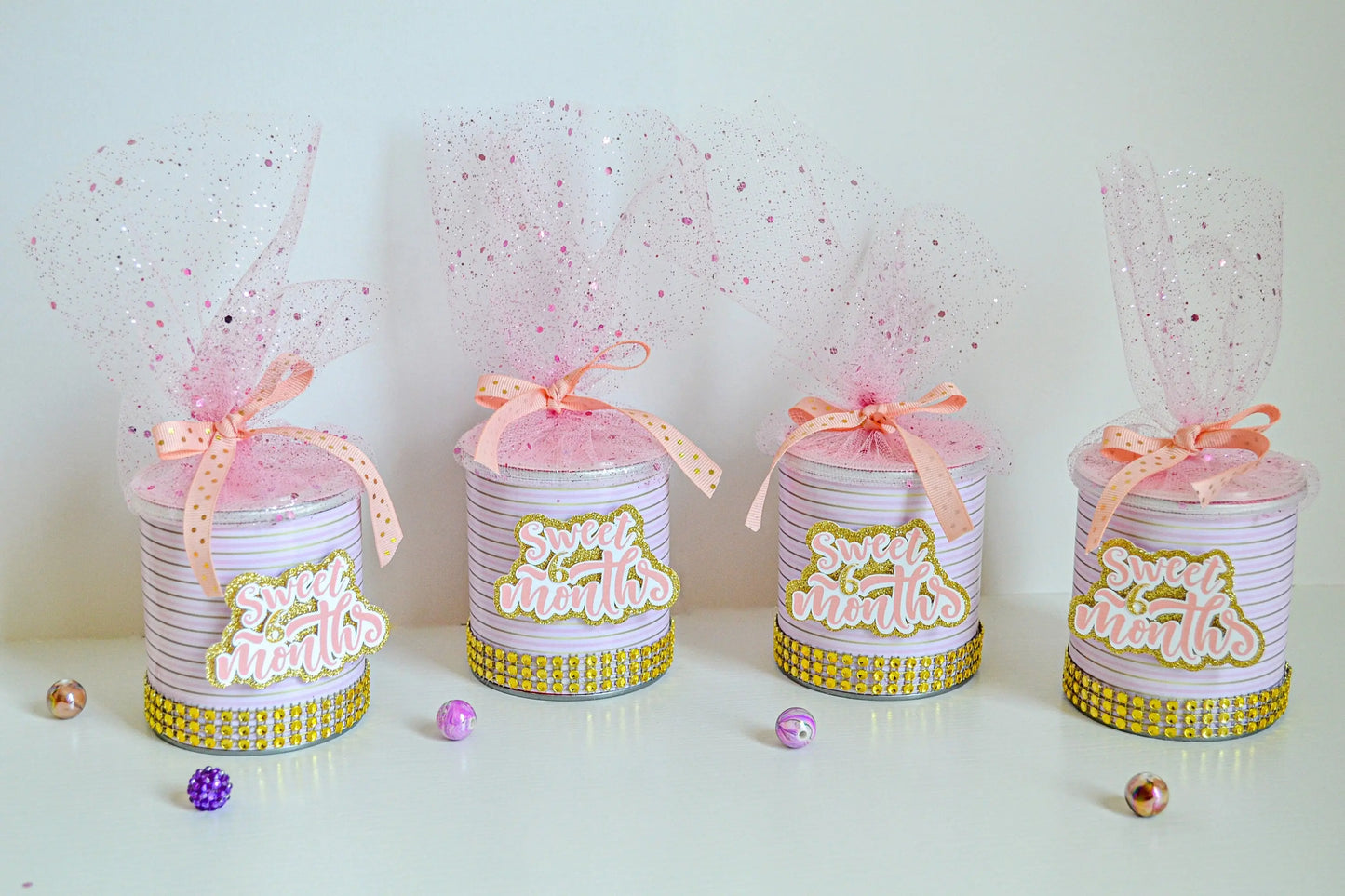 Half Birthday Favor Chips Can - Personalized Keepsake for 1/2 Birthday, Sweet 6 Months Party Decor, Custom Girl Milestone Gift Mi tienda