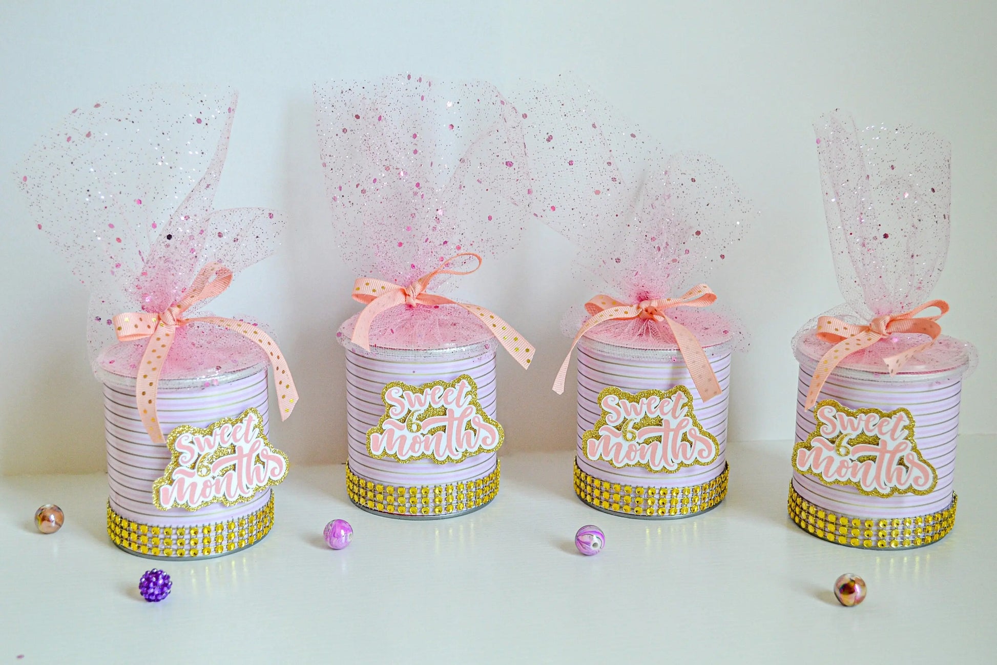 Half Birthday Favor Chips Can - Personalized Keepsake for 1/2 Birthday, Sweet 6 Months Party Decor, Custom Girl Milestone Gift Mi tienda