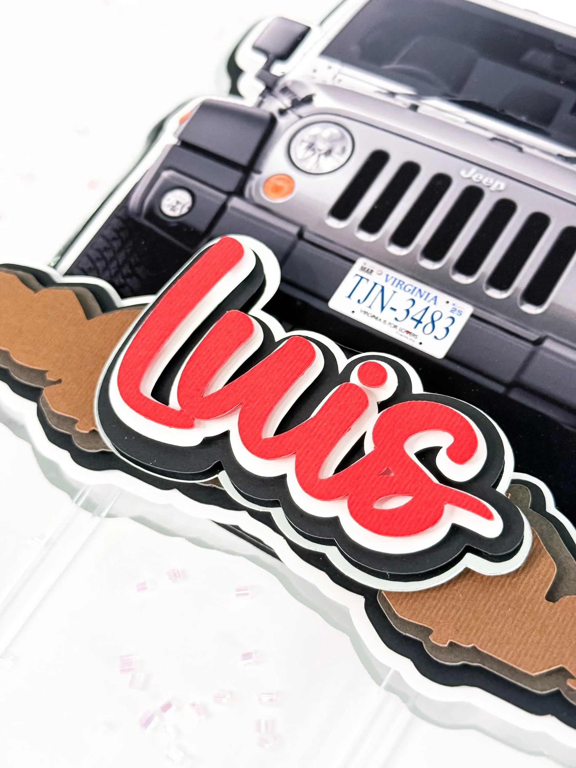 Off Road Cake Topper - Jeep Party Decorations - 4x4 Cake Topper - Rugged Birthday Decor - Jeep-Inspired Party - Toyota Off-Road Party Decor Mi tienda