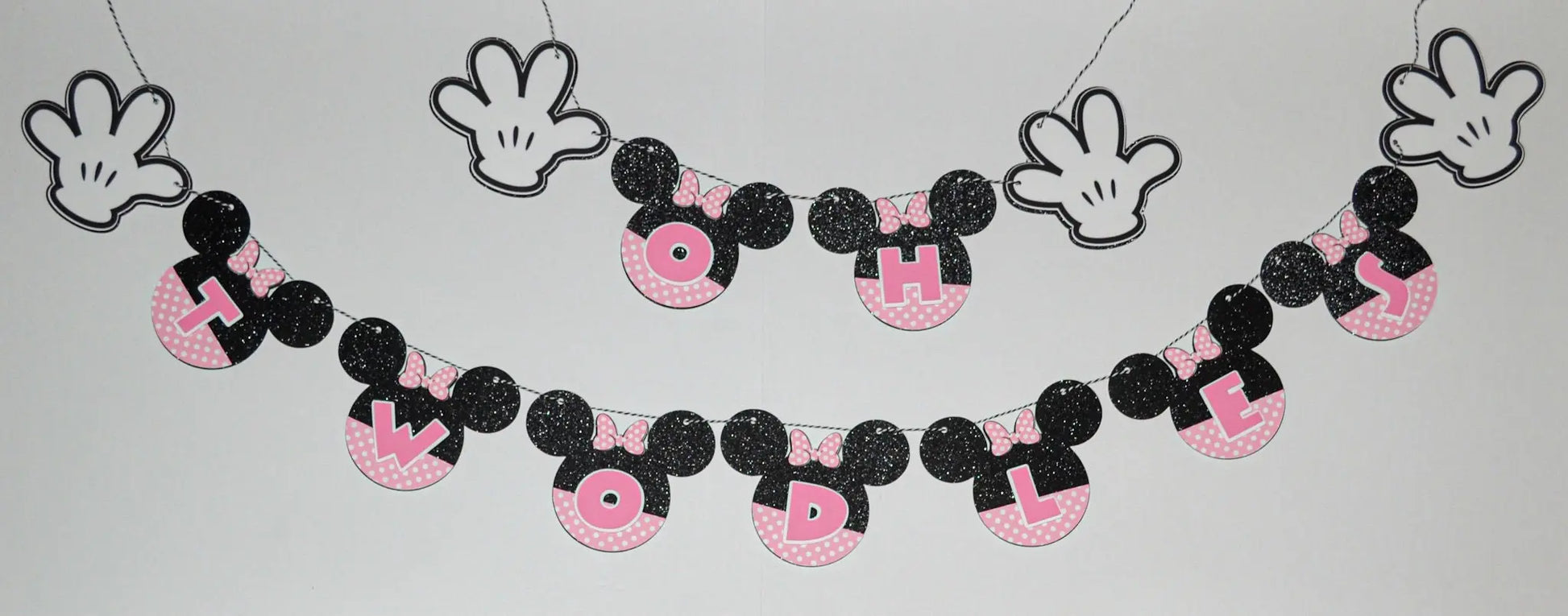 Oh TWOdles Banner,  Minnie Mouse Party Decorations, Minnie Mouse Banner, Oh Twodles Birthday Decoration, Girls Second Birthday Mi tienda