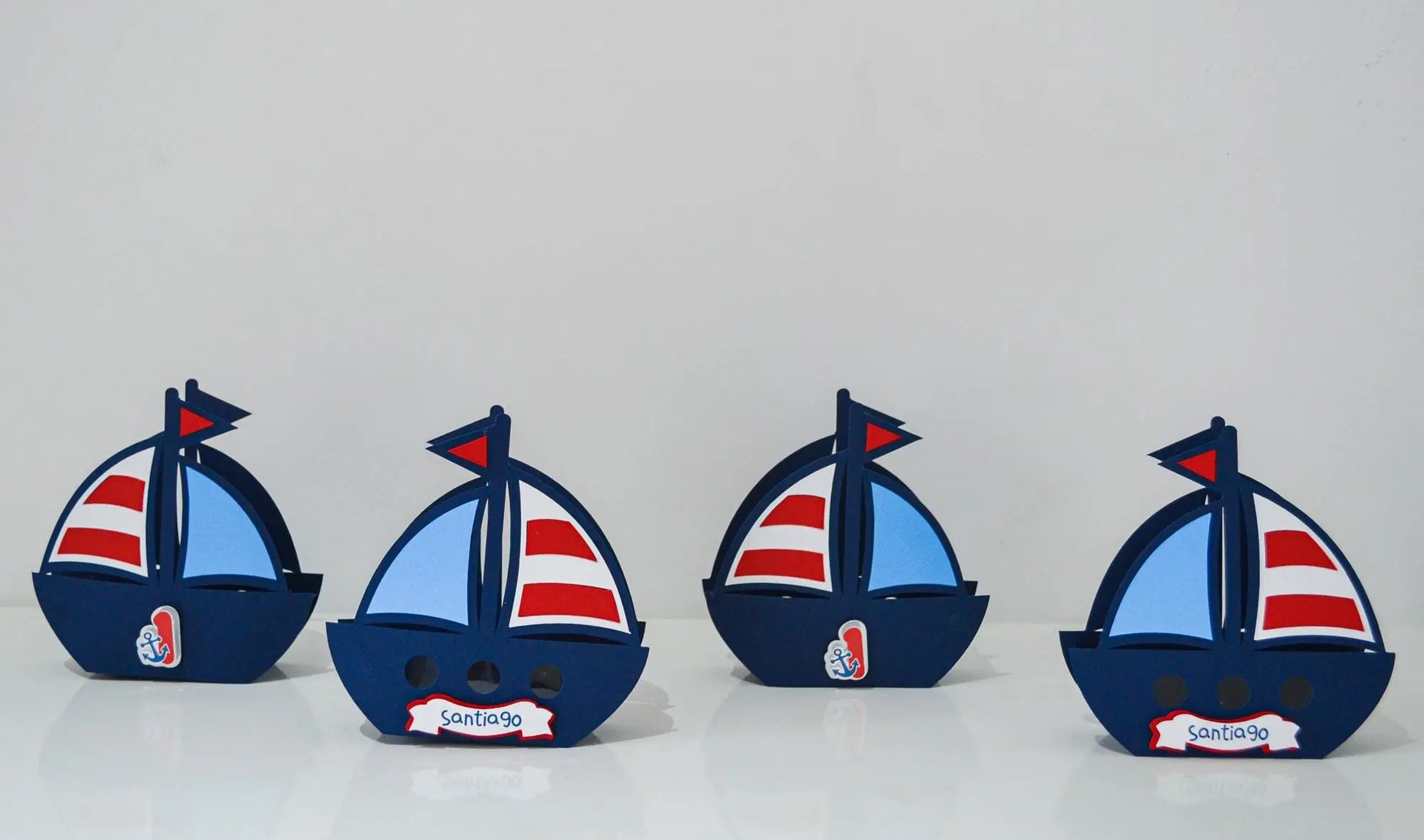 Personalized Nautical Candy Box - Sailboat Party Favor - Anchor Baby Shower Gift - Ahoy It’s a Boy Decoration - Nautical Party Favor Mi tienda
