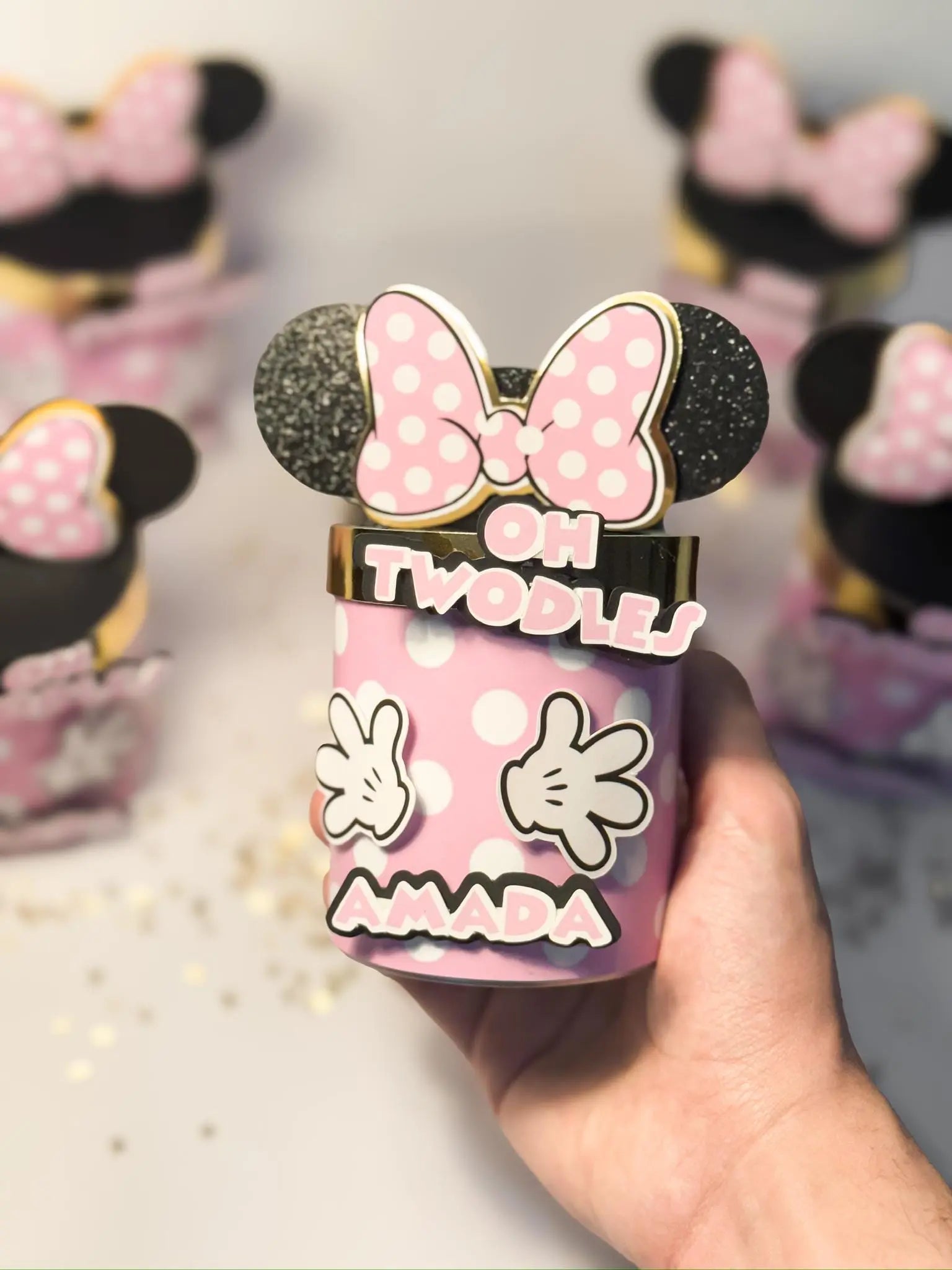 Minnie Mouse Party Favors, Oh Twoddles Party Decoration, Oh Twodles Birthday, Girl Birthday Party, Oh Twodles Chips Can, 2nd Birthday Mi tienda