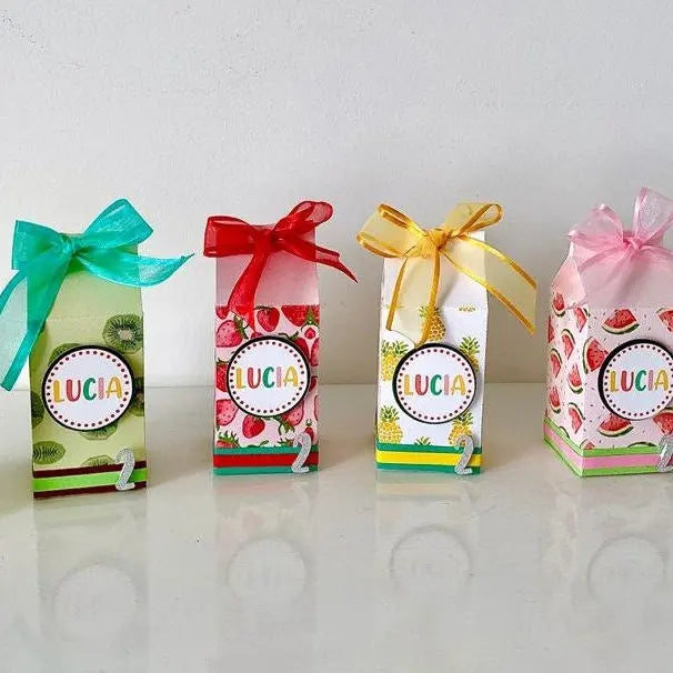 Twotti Frutti Party Favor Boxes - Fruit Birthday Favors - Tutti Frutti 2nd Birthday Decorations - Summer Fruit Party Supplies Mi tienda