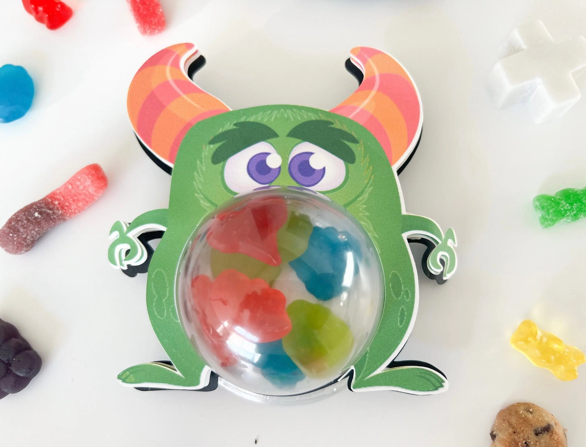 Cute Little Monsters Halloween Candy Holder – Trick or Treat Box for Kids – Spooky Party Favor and Ornament Gift Mi tienda