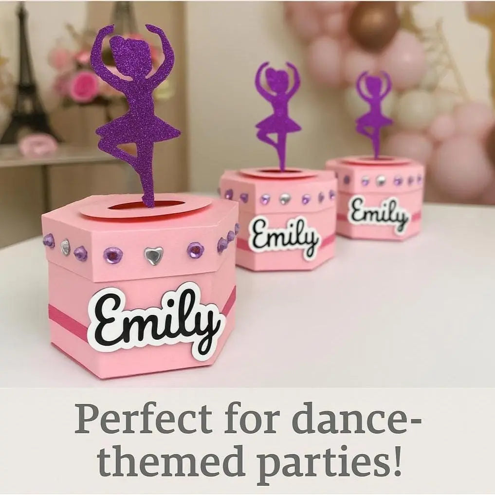 Ballerina Favor Box – Pink Tutu Ballet Birthday Party Treat Box for Girls Dance Theme Mi tienda