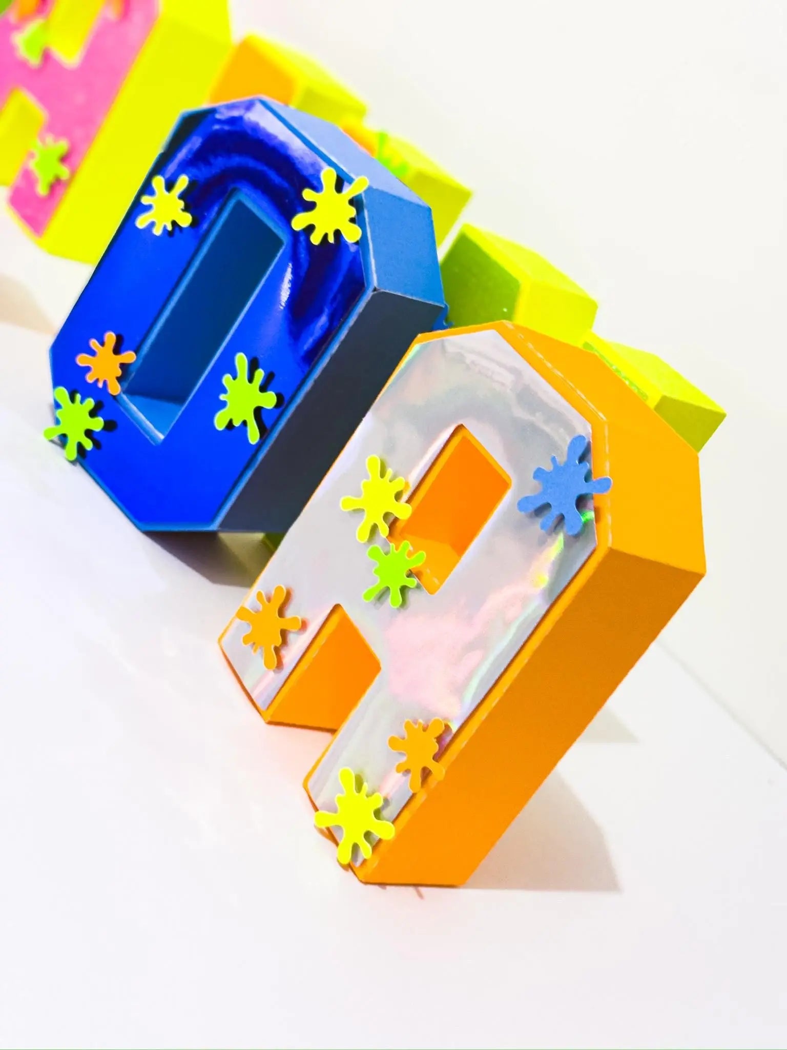Neon Glow in the Dark Birthday Party 3D Letters - Custom Glow Party Decor - Neon Name Sign - Glow Theme Party Prop - Personalized Letters Mi tienda