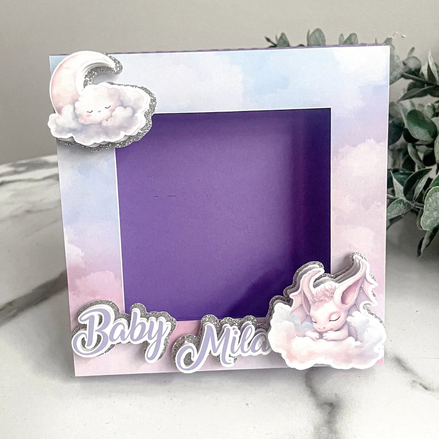 Dragon Baby Shower Favor Set | Personalized Photo Frame Bundles Mi tienda