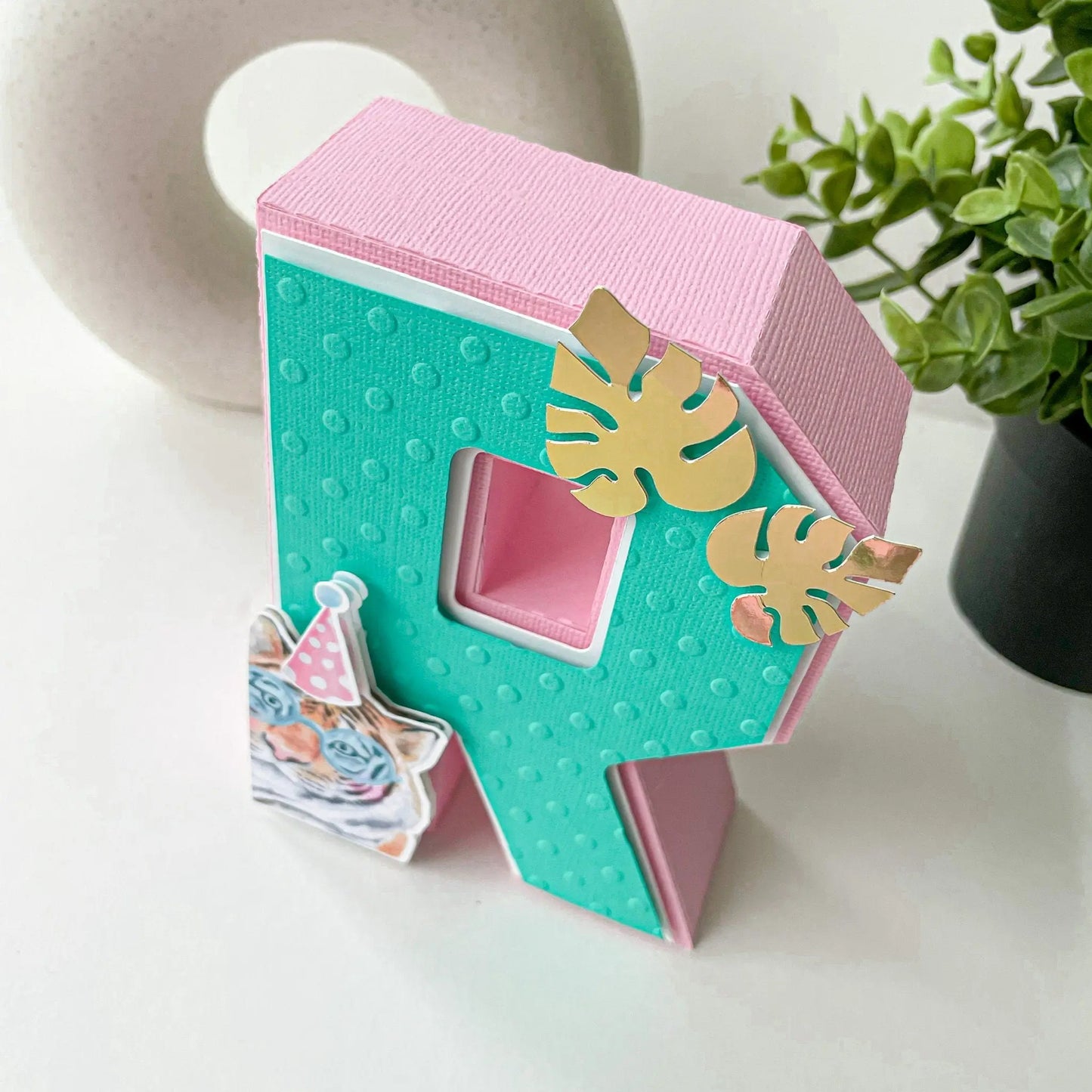 Safari Baby Shower Name Letters: Jungle 3D Centerpiece with Animal Print, Girl Shower Table Decor Mi tienda