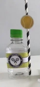 Tennis Party Bundle - Personalized Banner, Cake Topper, Favor Boxes, 3D Numbers & Water Labels Mi tienda