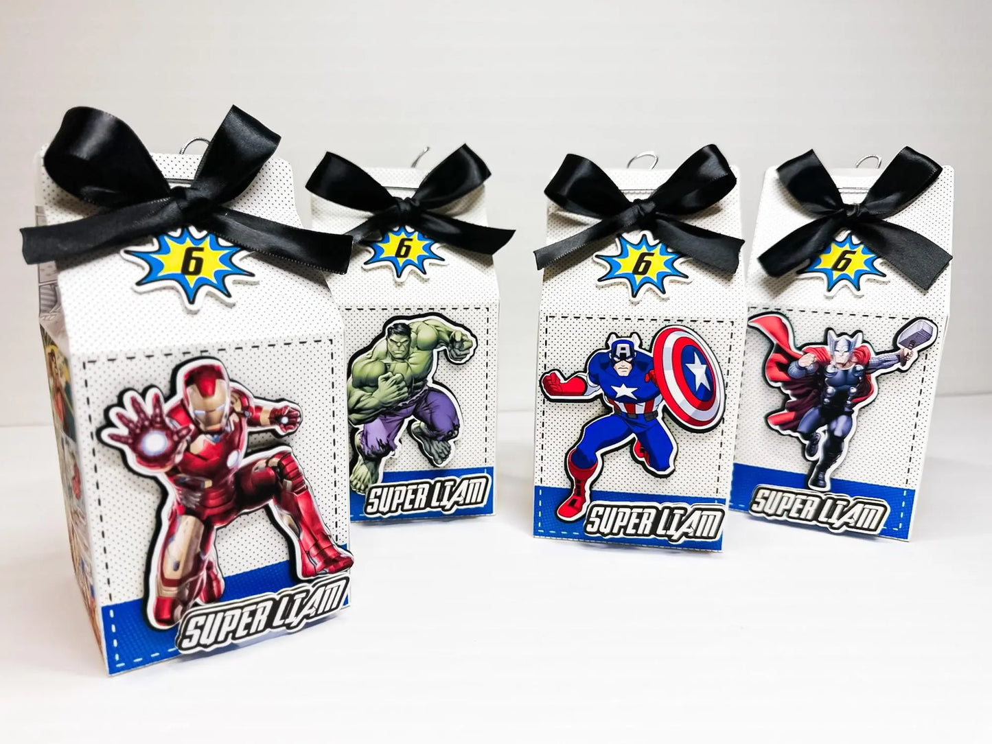 Comic Book Favor Boxes, Superhero Birthday Party Decorations Mi tienda