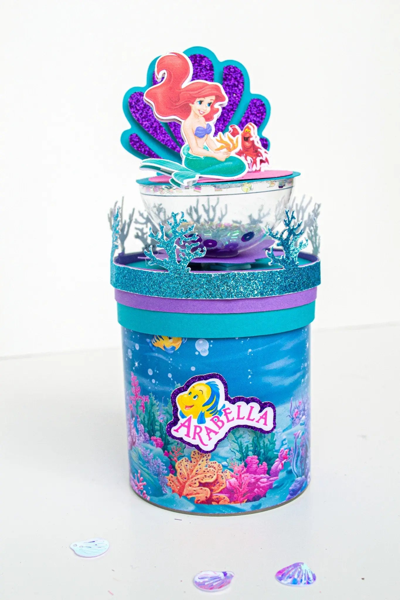Little Mermaid Party Favors, Mermaid Party Decorations, Little Mermaid Birthday Decorations, Princess Decor, Mermaid Potatoes Chips Can Mi tienda