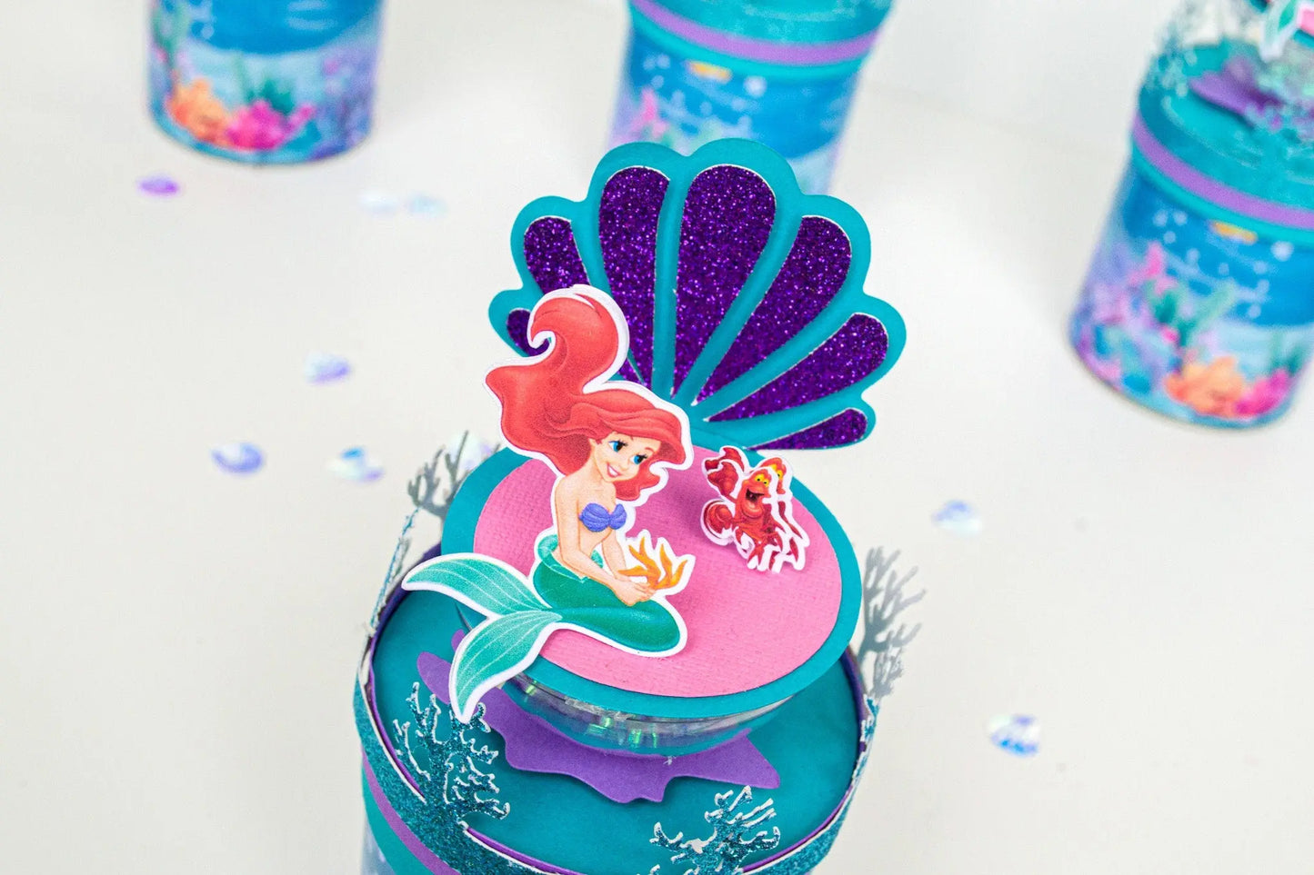 Little Mermaid Party Favors, Mermaid Party Decorations, Little Mermaid Birthday Decorations, Princess Decor, Mermaid Potatoes Chips Can Mi tienda
