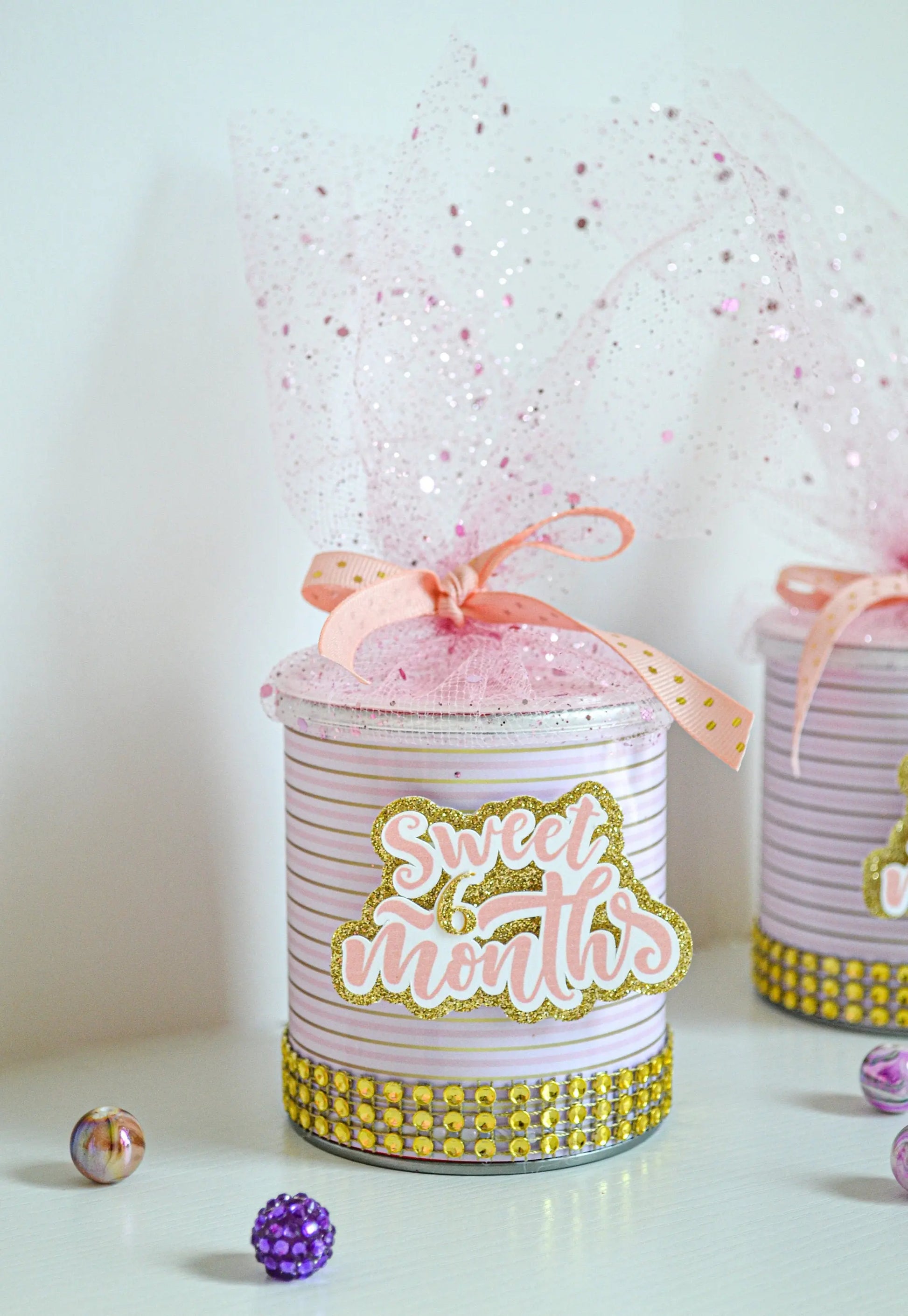 Half Birthday Favor Chips Can - Personalized Keepsake for 1/2 Birthday, Sweet 6 Months Party Decor, Custom Girl Milestone Gift Mi tienda
