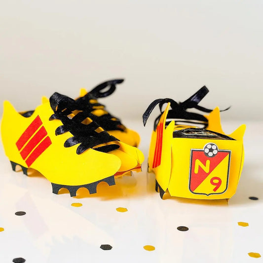 Soccer Shoe Favor Boxes | Personalized Soccer Party Favors | Custom Snack Boxes, Candy Holder, Kids Birthday Sports Team Decor Mi tienda