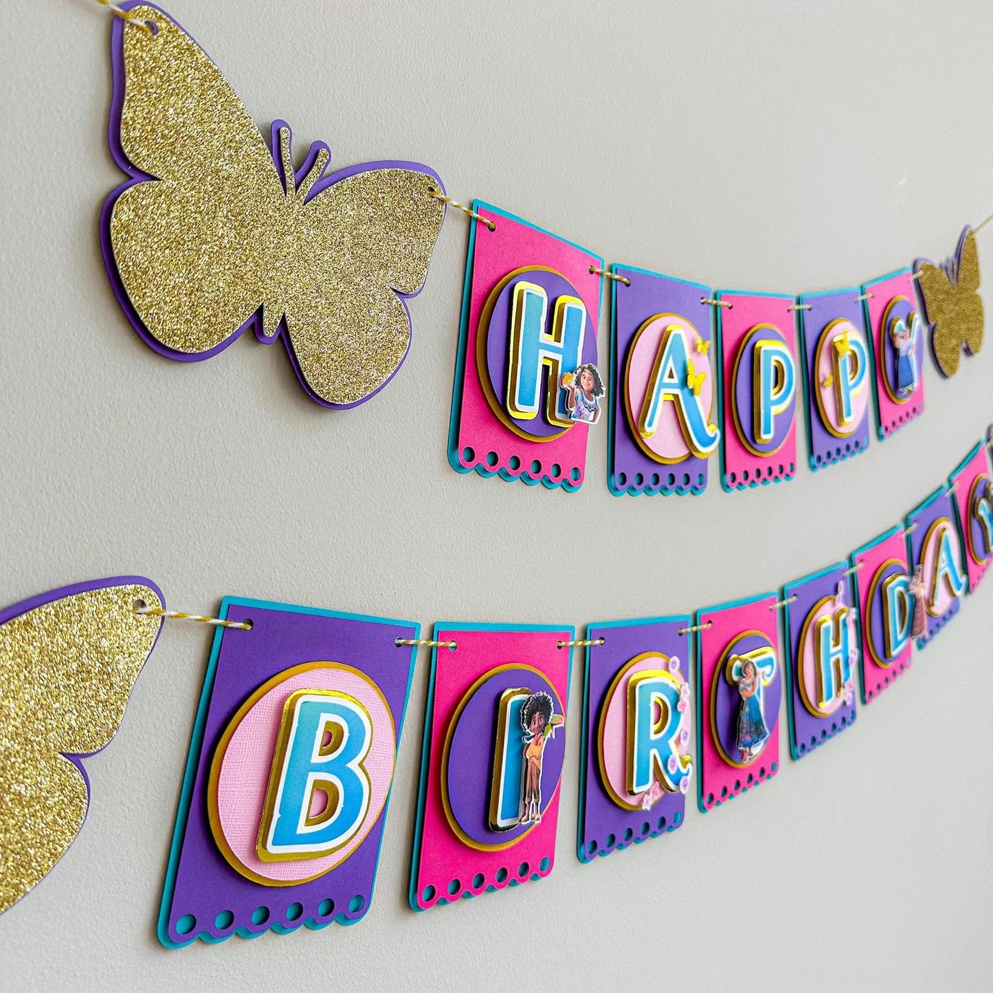 Encanto Birthday Banner – Magical Encanto Party Decoration, Personalized Happy Birthday Garland, Kids Birthday Party Supplies Mi tienda