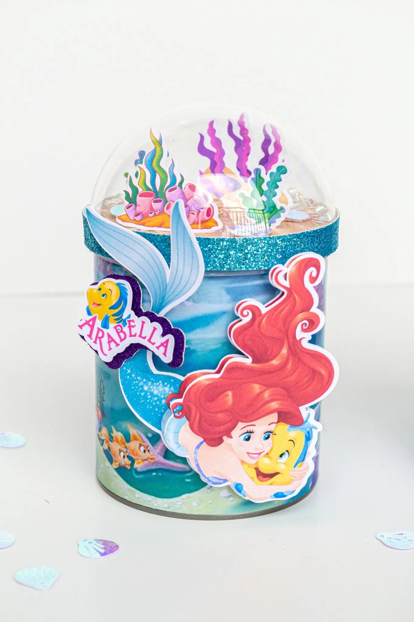 Little Mermaid Party Favors, Mermaid Party Decorations, Little Mermaid Birthday Decorations, Princess Decor, Mermaid Potatoes Chips Can Mi tienda