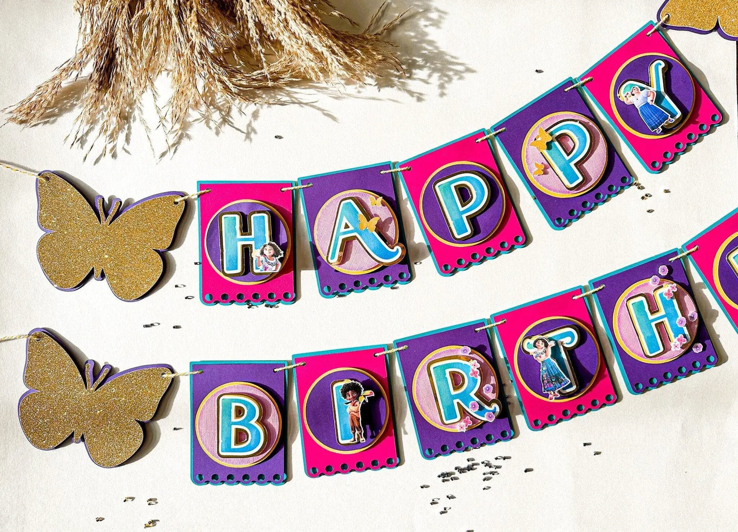 Encanto Birthday Banner – Magical Encanto Party Decoration, Personalized Happy Birthday Garland, Kids Birthday Party Supplies Mi tienda