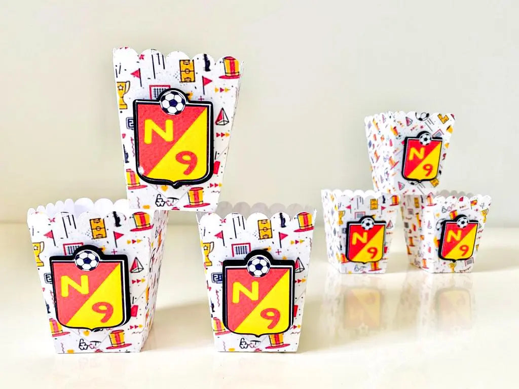 Soccer Popcorn Boxes – Personalized Snack Boxes for Kids’ Birthday Parties Mi tienda
