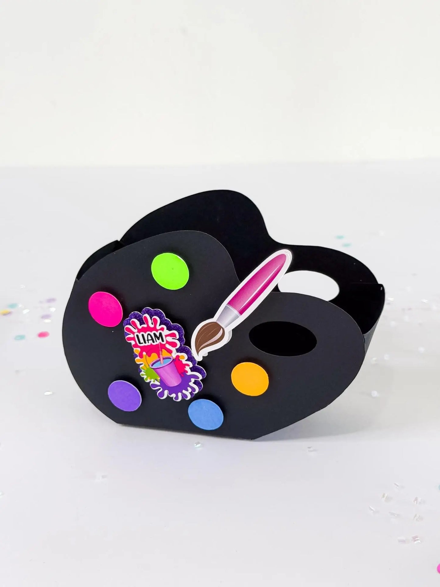 Color Swatch Favor Box | Art Party Candy Holder | Kids Paint Birthday Goodie Box | Set of 6 Mi tienda