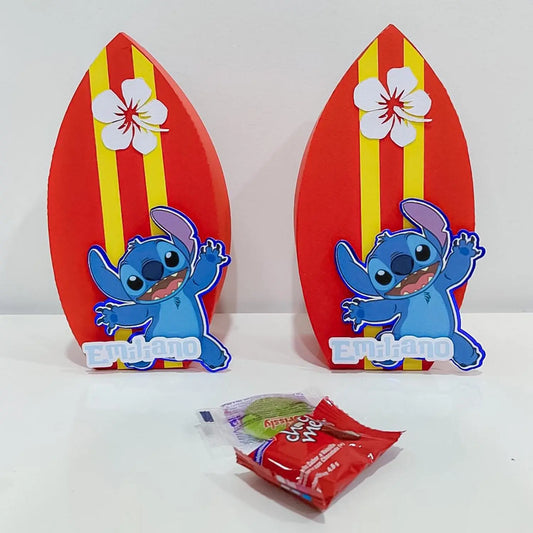 Stitch Favor Box – Custom Table Surf with Stitch & Child’s Name – Lilo and Stitch Birthday Party Favor – Personalized Party Box for Kids Mi tienda