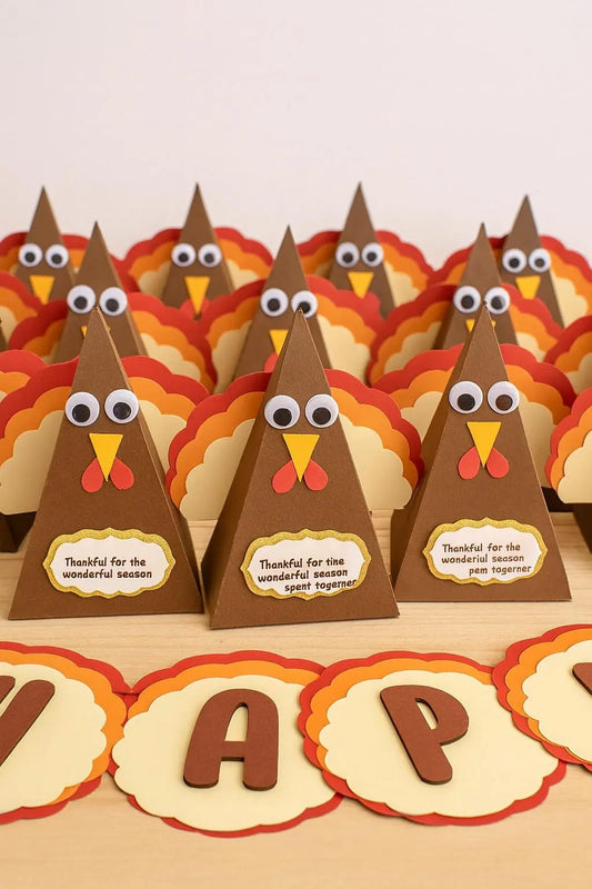 Turkey Favor Boxes Thanksgiving Party Decor | Kids Birthday Treat Boxes | Fall Harvest Party Supplies | Customizable Favor Containers Mi tienda