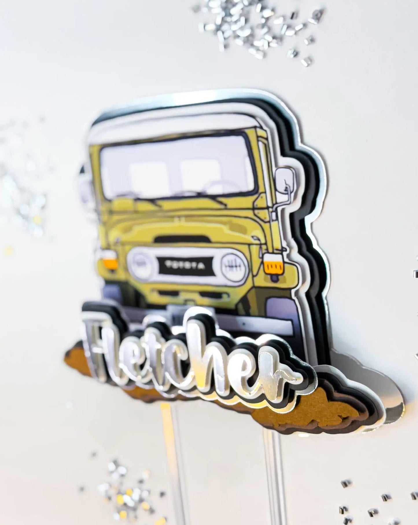 Off Road Cake Topper Jeep Party Decorations 4x4 Birthday Cake Topper Custom Vehicle Cake Topper Toyota Jeep Party Decor Fathers Day Mi tienda