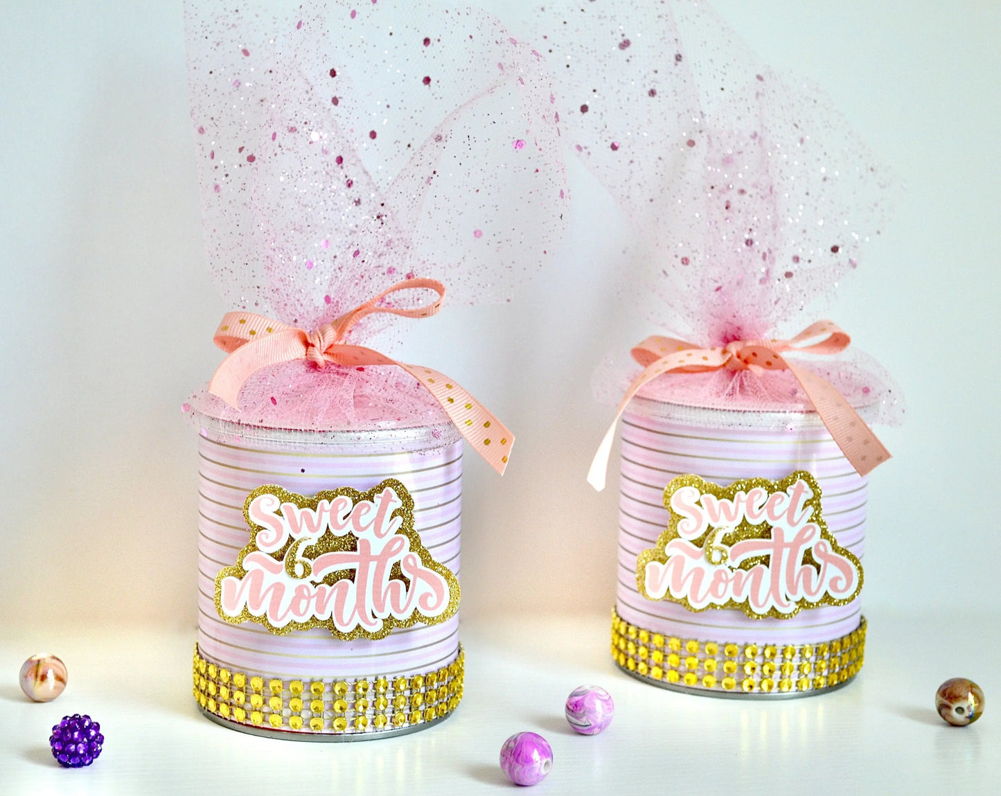 Half Birthday Favor Chips Can - Personalized Keepsake for 1/2 Birthday, Sweet 6 Months Party Decor, Custom Girl Milestone Gift Mi tienda