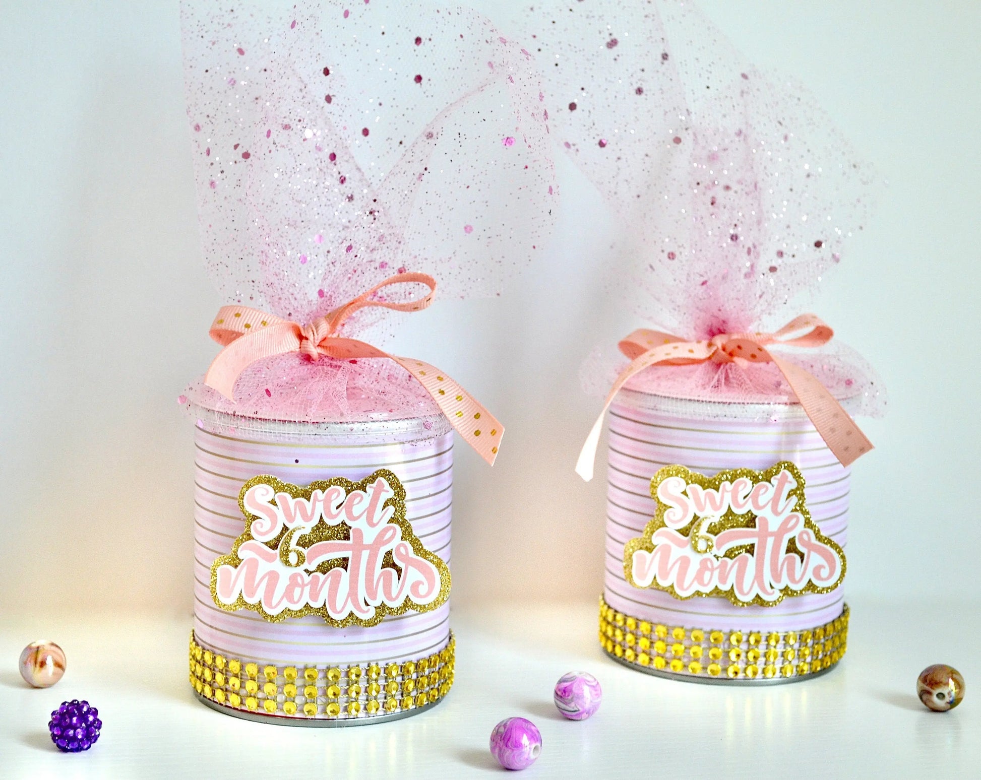Half Birthday Favor Chips Can - Personalized Keepsake for 1/2 Birthday, Sweet 6 Months Party Decor, Custom Girl Milestone Gift Mi tienda