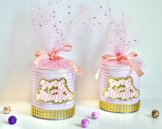 Half Birthday Favor Chips Can - Personalized Keepsake for 1/2 Birthday, Sweet 6 Months Party Decor, Custom Girl Milestone Gift Mi tienda