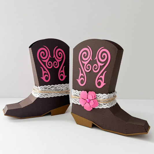 Cowgirl Boots Favor Box Cowgirl Party Decorations Cowgirl Bachelorette Last Rodeo Bachelorette Party Favors Cowgirl Birthday Mi tienda