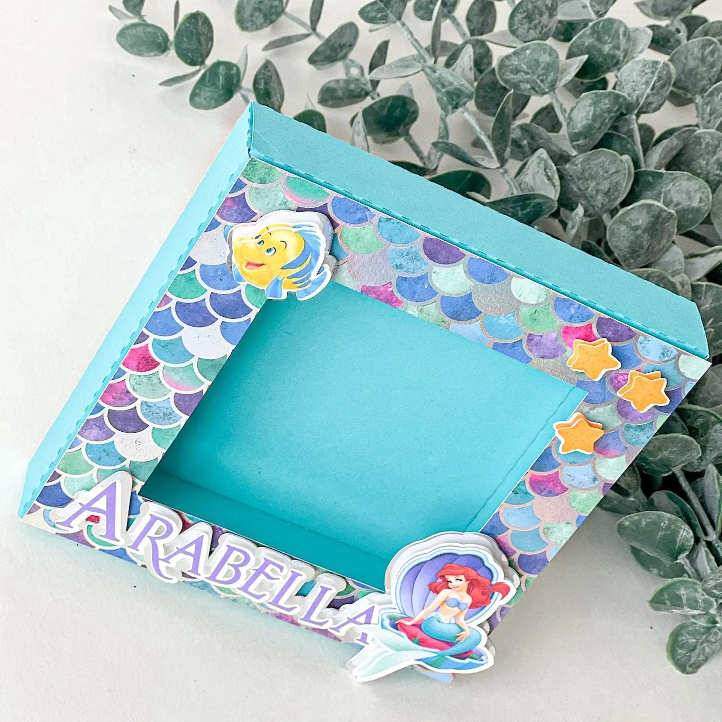 Personalized Mermaid Photo Frame | Little Mermaid Party Favor Mi tienda