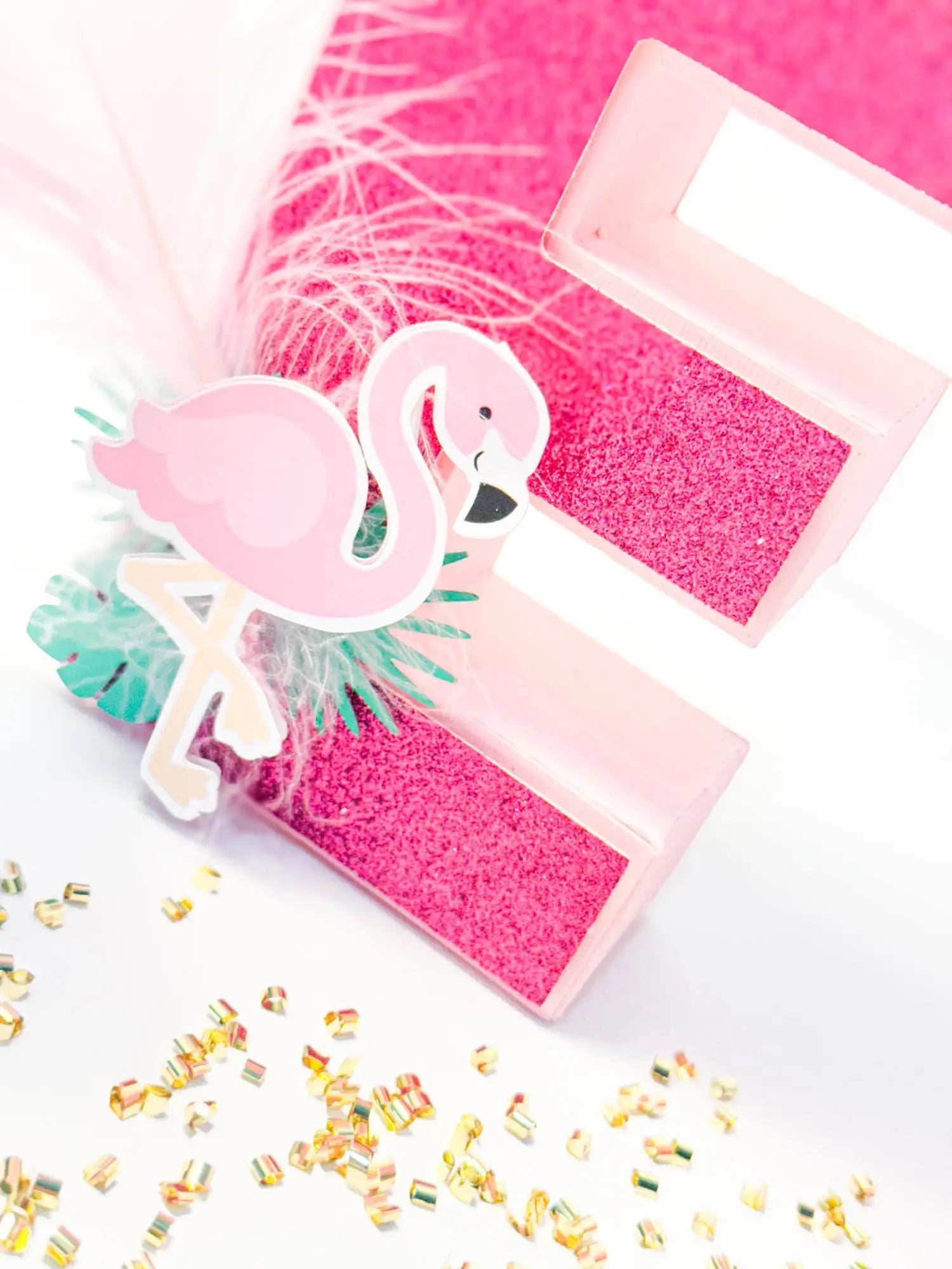 Flamingo 3D Letter or Number - Custom Personalized Tropical Party Supplies, Flamingo Theme Birthday, Custom Flamingo Party Decorations Mi tienda