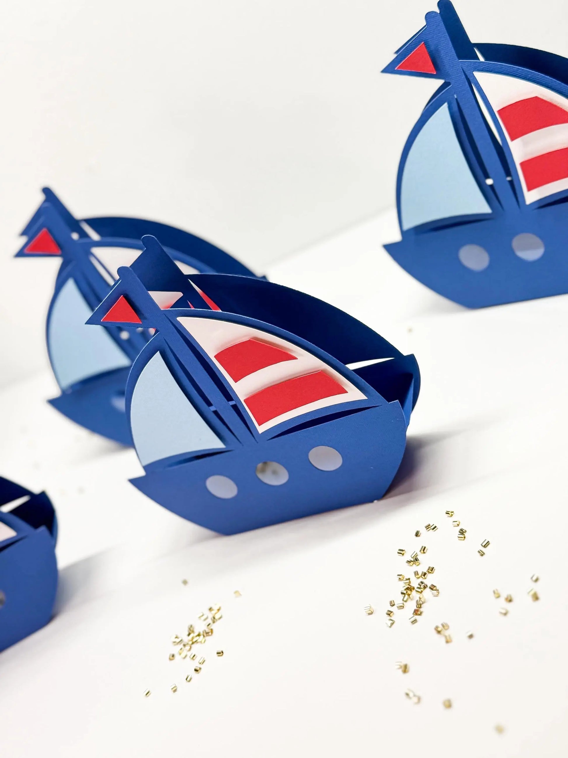 Personalized Nautical Candy Box - Sailboat Party Favor - Anchor Baby Shower Gift - Ahoy It’s a Boy Decoration - Nautical Party Favor Mi tienda